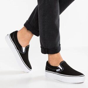 Vans Women Classic Slip-On Platform 'Black'